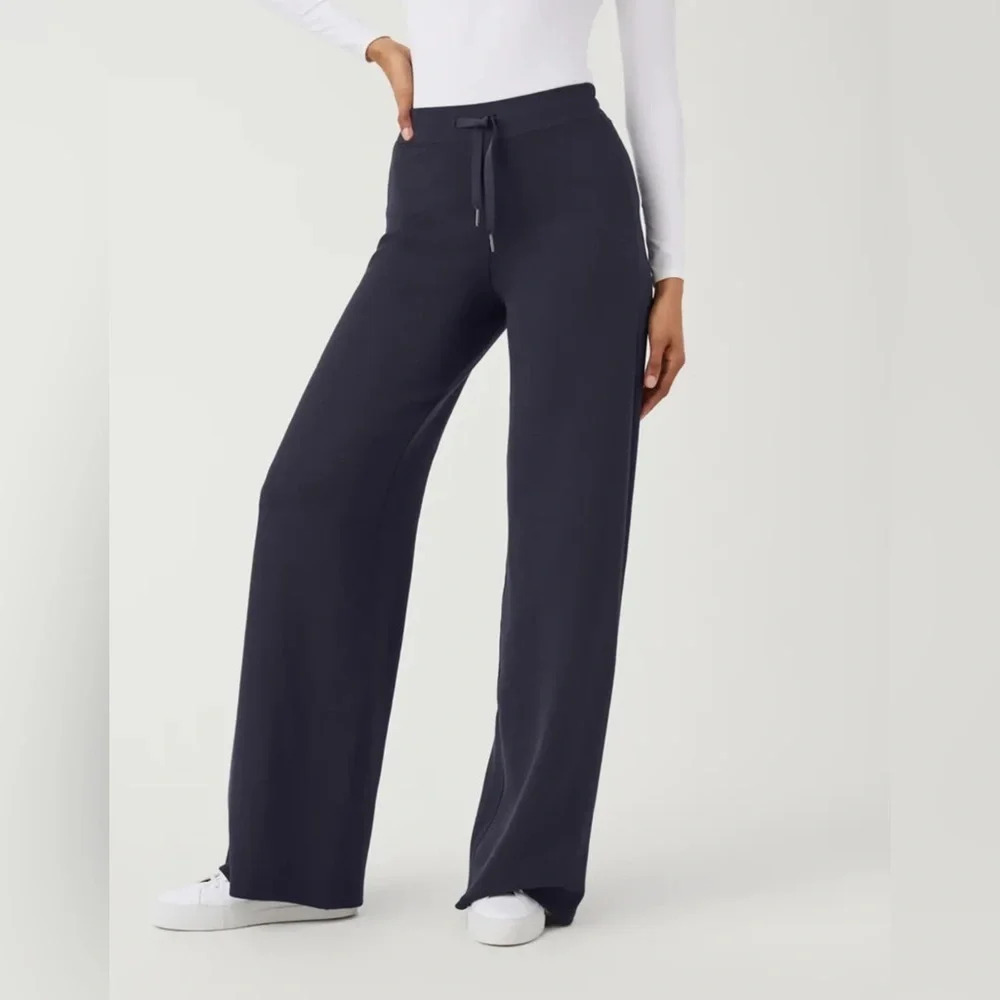 NWT SPANX Air Essentials Wide Leg Pant Classic Navy 2X Tall